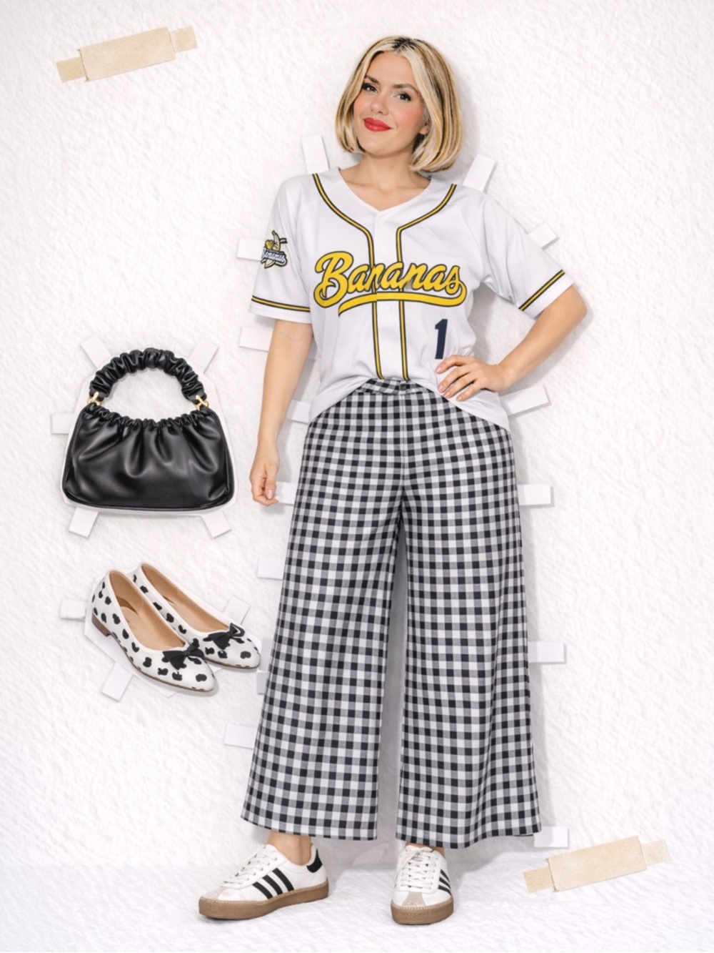 Savannah Bananas Baseball Jersey Women’s Size L Sporty Chic Button Front Top